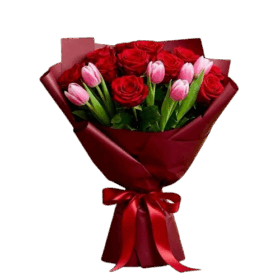 Bouquet de Tulipanes y Rosas